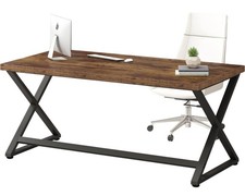 IBF Office Desk Computer Wood Metal Frame 152cm Workstation Modern Durable