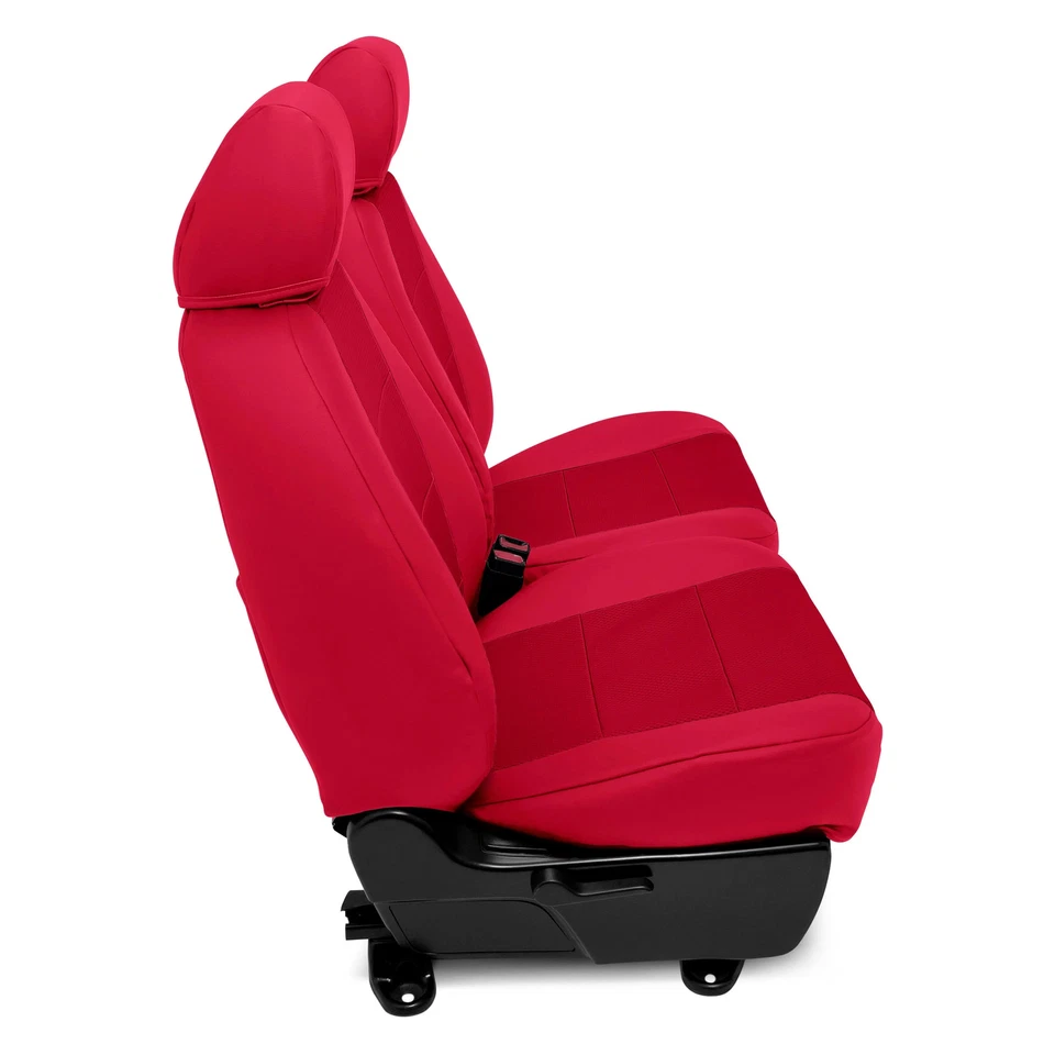 For Mercedes-Benz Sprinter 3500 15 Retro Weave 1st Row Red Custom Seat Covers Foto 4 de 4