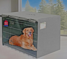 HICAPTAIN Dog Crate Cover Kennel Cover for 42 Inch Dog Crate Double Door