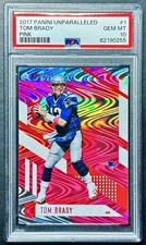 2017 Panini Unparalleled TOM BRADY #1 Pink SP PSA 10 Gem Mint! POPULATION 7