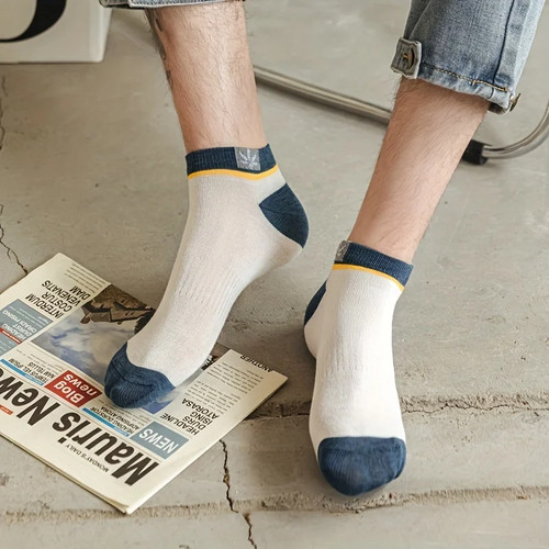10 pairs of unisex men's and women's summer thin breathable short socks for teen - Picture 5 of 10