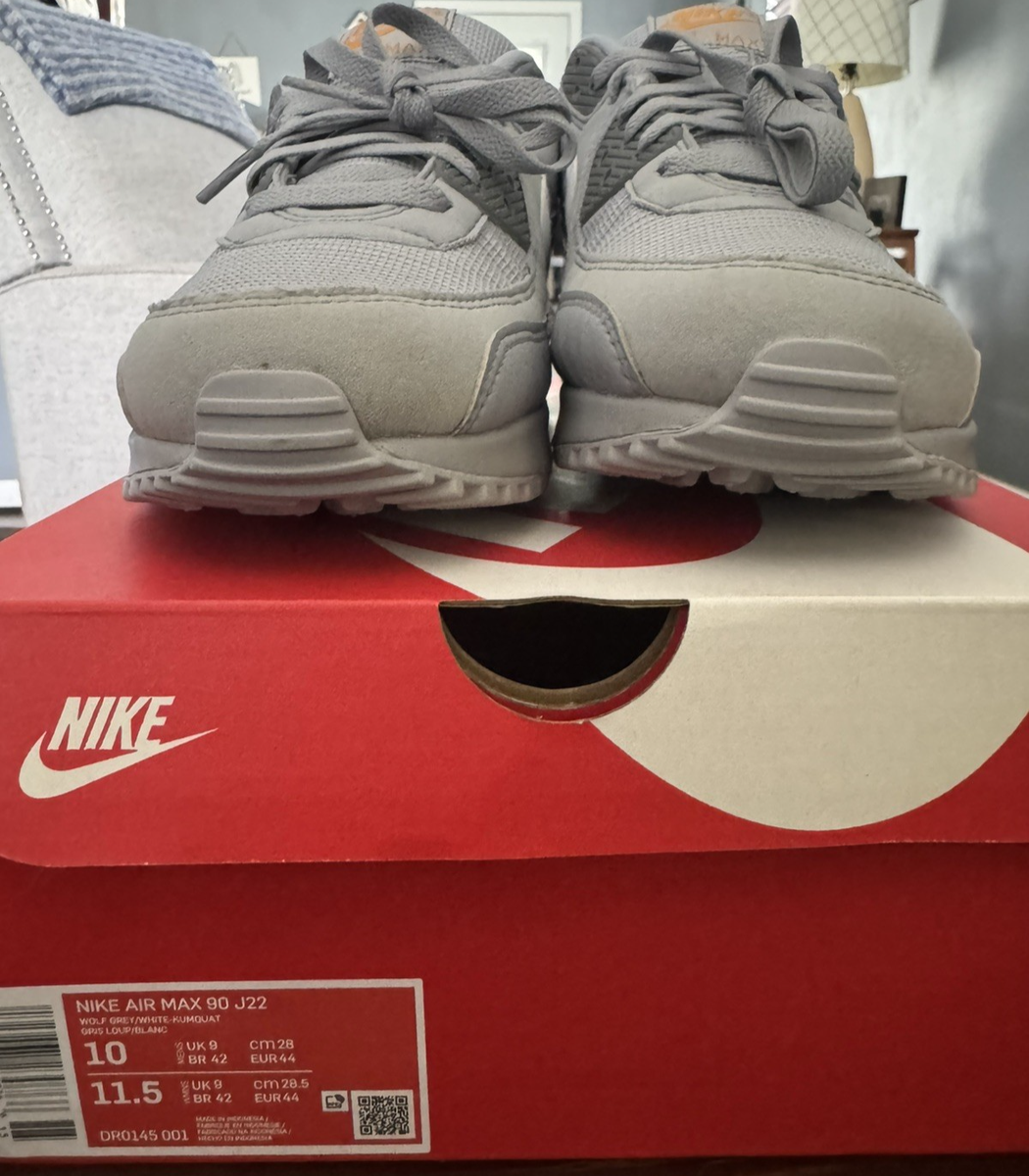 Size 10 - Nike Air Max 90 Wolf Grey Kumquat | eBay