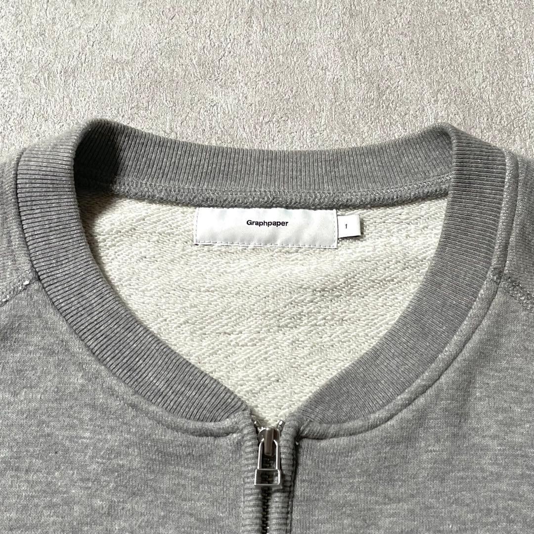 Graphpaper x Loopwheeler Half Zip Sweatshirt Gray… - image 7