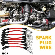 8x M8-48322 Perforamce Spark Plug Wires For CHEVY GMC LS1 VORTEC 4.8 5.3 6.0L