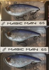 13 Fishing Magic Man 65 (lot of 3) Lunar Shad Single Rattle Pitch