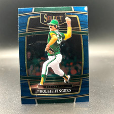2022 Panini Select #43 ROLLIE FINGERS - Blue Prizm Oakland Athletics Concourse