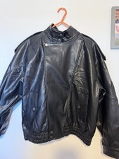 Abercrombie & Fitch Women's Black Faux Leather Jacket Vegan, Size XS