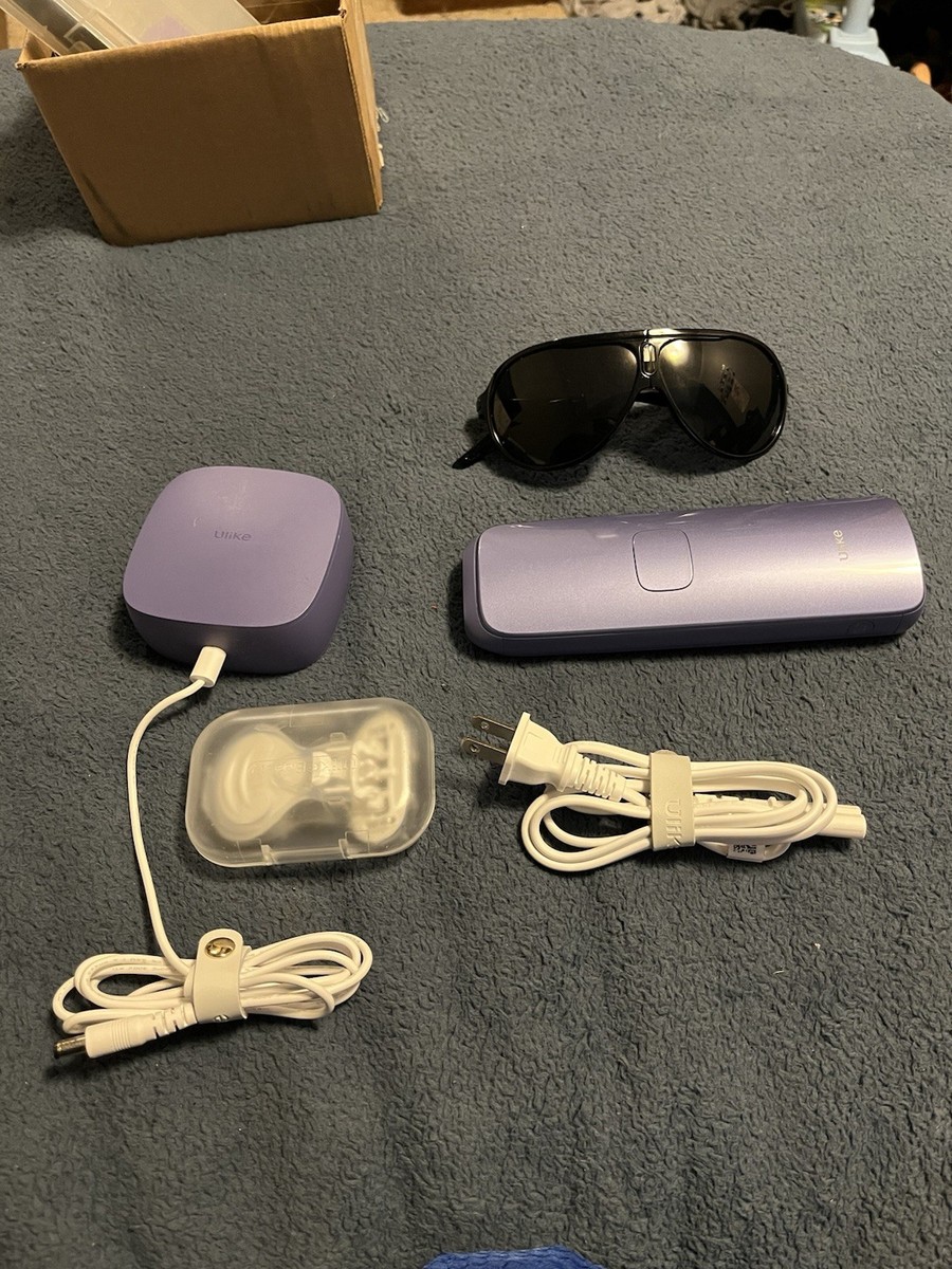 Ulike Air 4 IPL Hair Removal Device Purple w/ Sunglasses