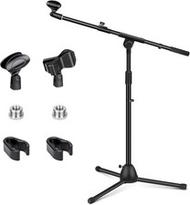 Mic Stand Heavy-Duty Super Resistent Tripod Boom Height Adjustable