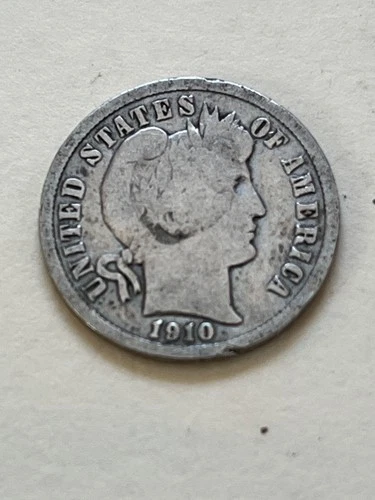 1910-BARBER SILVER DIME  ~ NICE COIN ~ 90% SILVER