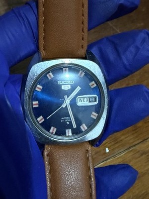 SEIKO 5 6119-7103 稼働 Seiko 6119-7103 5 Automatic Blue Watch Vintage Runs | eBay