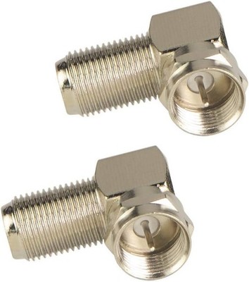 VCELINK 90 Degree Coaxial Connector F Type Female to Male RG6 Adapter Right Angl