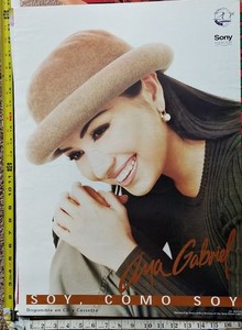 ANA GABRIEL soy como soy promo poster 1999