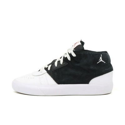 Jordan Herren Series Mid Sneaker Schwarz Weiß Wildleder Leder Mittel EU 44,5