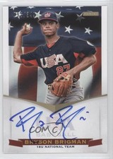 2012 USA Baseball National Team 18U Signatures /349 Bryson Brigman #BB Auto w5b