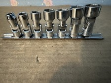 Snap-on 7 Piece 38 Drive 6 Point Sae Flex Universal Joint Socket Set Lot 6 