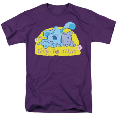 BLUES CLUES TIME TO RELAX Licensed Adult Men's Graphic Tee Shirt SM-4XL