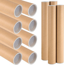 18 Pack 2 X 16 Inch Mailing Shipping Tubes with Caps, Thick Mail Tubes Cardboard