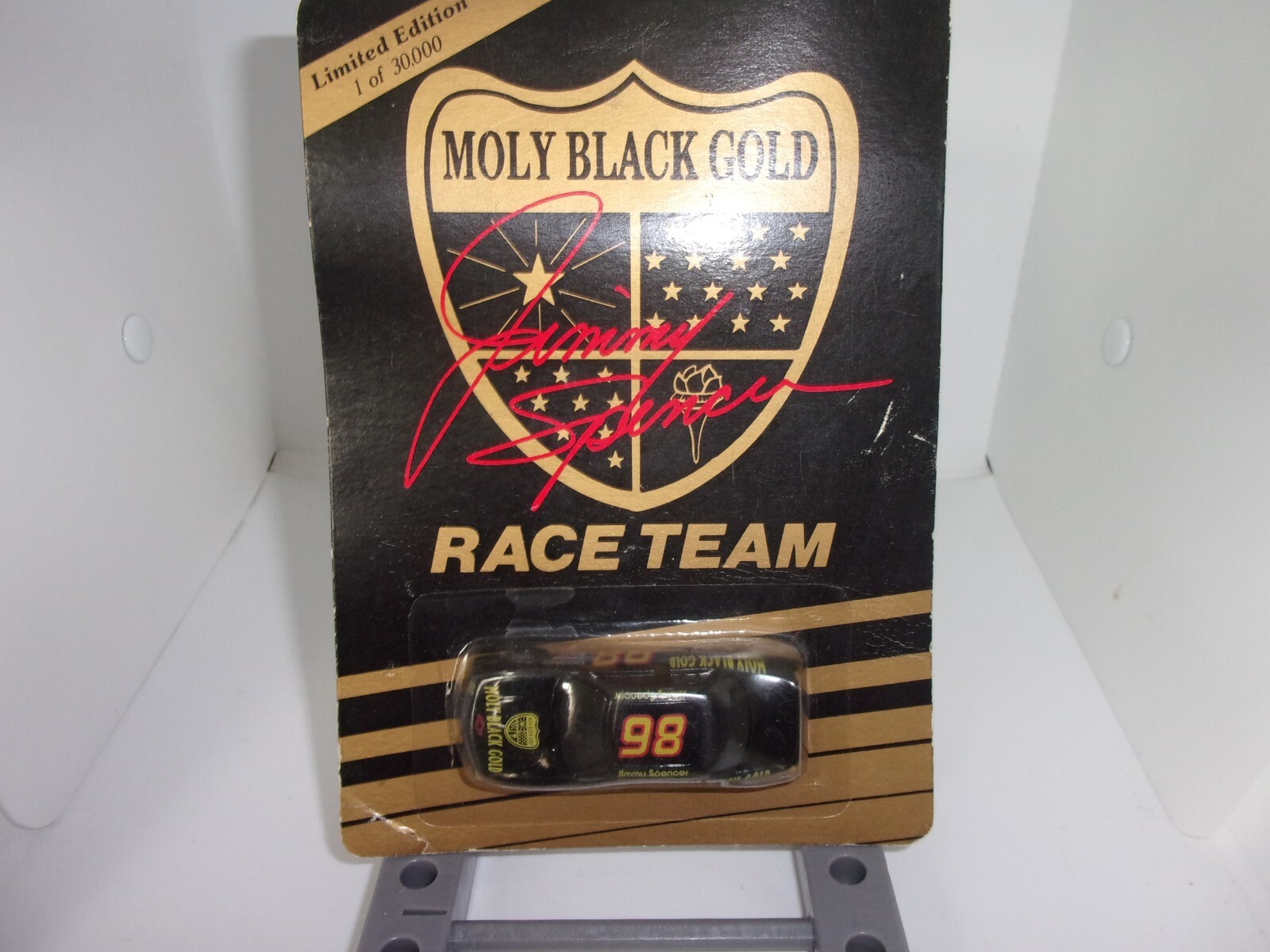 NASCAR Jimmy Spencer 98 Moly Black Gold Racing Team. Scale 164 eBay