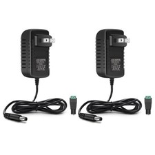 2-Pack 12V 1A 12W LED Power Supply AC to 12V DC Transformer Wall Plug