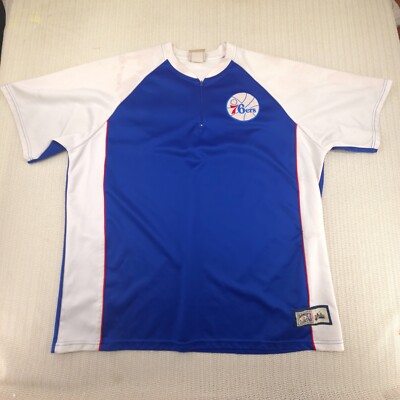Majestic Philadelphia 76ers Sixers Warm Up Jersey 3XL Hardwood