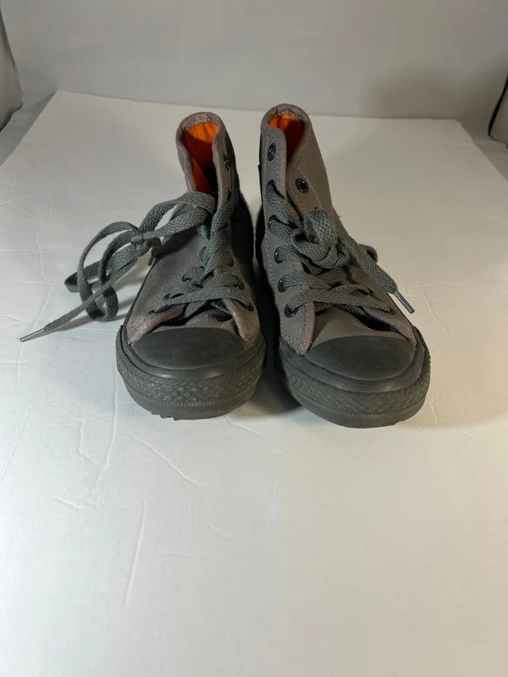 Converse Chuck Taylor All Star мальчиков серо-коричневый высоты верхний шнурует вверх кроссовки размер обуви 12 - Изображение 2 из 4