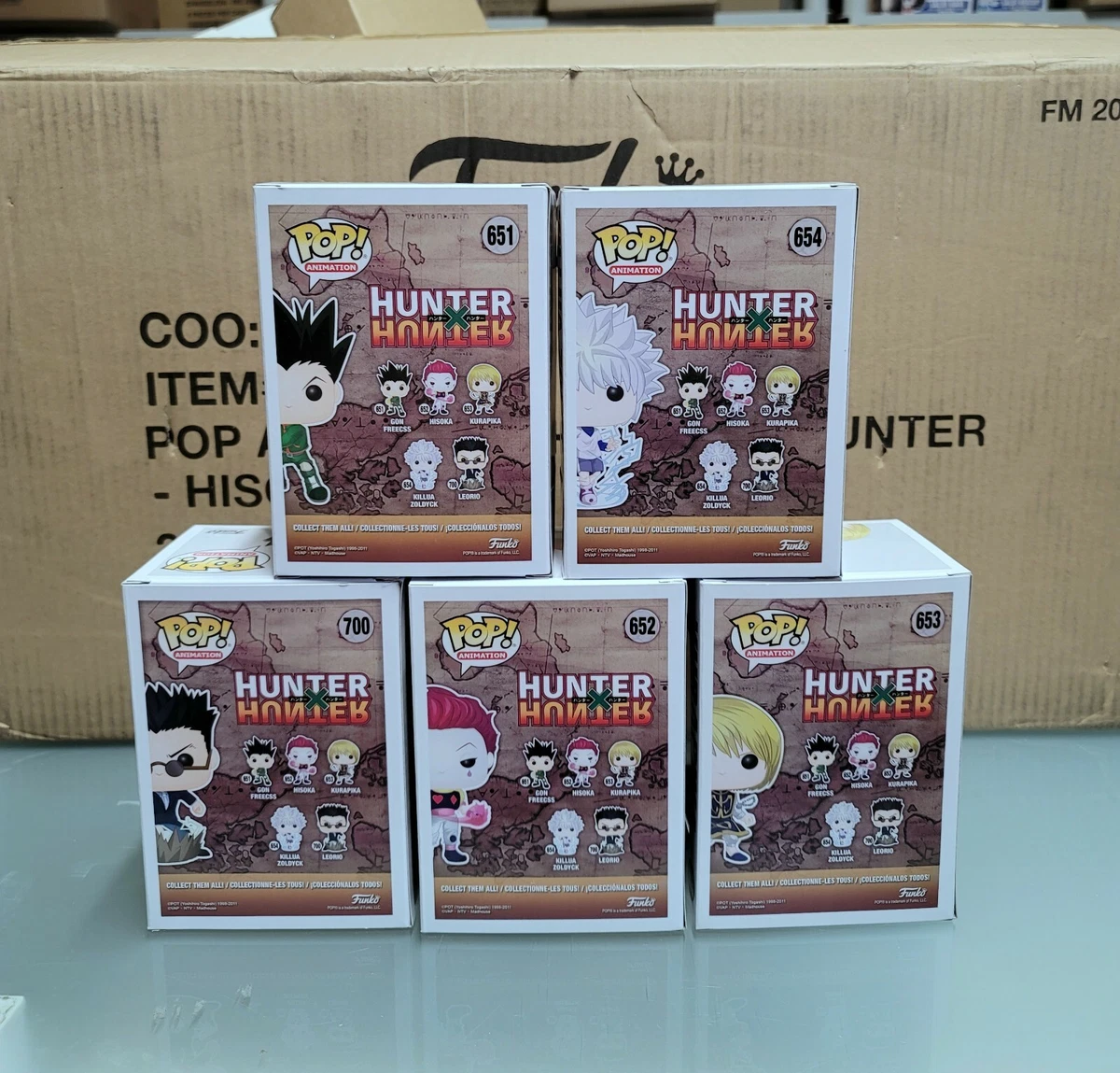  Funko Pop! Bundle of 5: Hunter X Hunter - Gon Freecs Jajank,  Killua Zoldyck, Hisoka, Kurapika and Leorio : Toys & Games