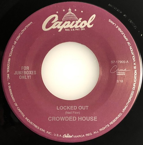The Knack - My Sharona / Crowded House - Locked Out / Capitol 45rpm / NM+ - Picture 4 of 5