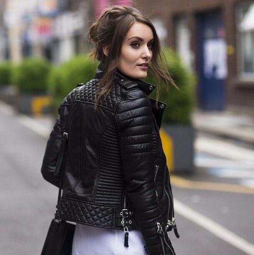 Boda Skins Leather Biker Jacket Kay 