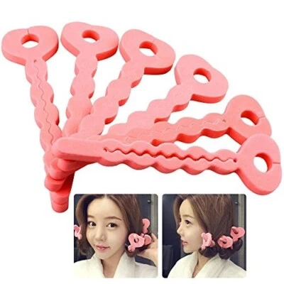 Heatless Curling Wavy Foam Hair Rollers Curler Soft Wave Former Styling Sleep In