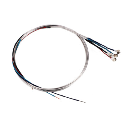 Glarry Nickel Silver Wound E/A/D/G Violin Strings for Size 3/4 4/4 Set Silver