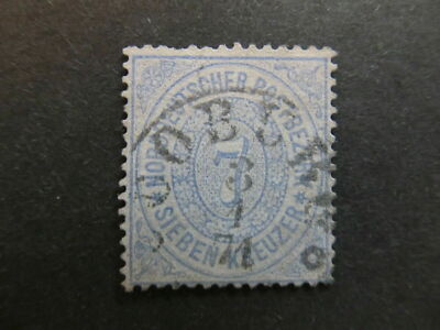 A4P15F128 Deutsche Staaten Norddeutscher Bund 1869-71 7kr gebraucht