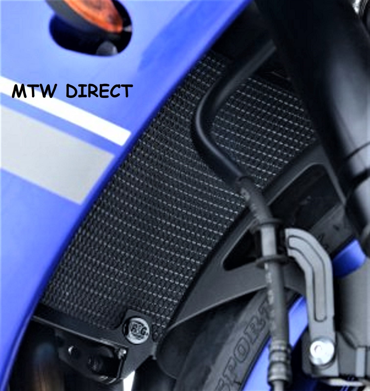 R&G RACING TITANIUM FINISH RADIATOR GUARD COVER FOR Yamaha YZF-R1 (2013)