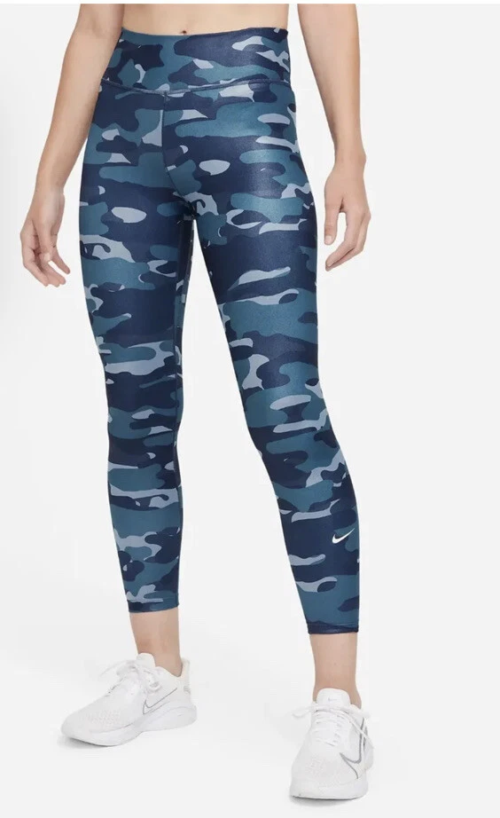 Nike Dri-FIT One Women's Mid-Rise Camo Leggings , Size Small