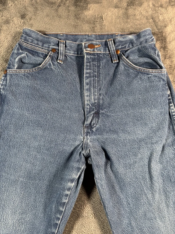 VINTAGE Wrangler Jeans Womens 7 Cowboy Cut Slim Mom High Dark USA 14MWZG 26x29 - Image 2 of 4