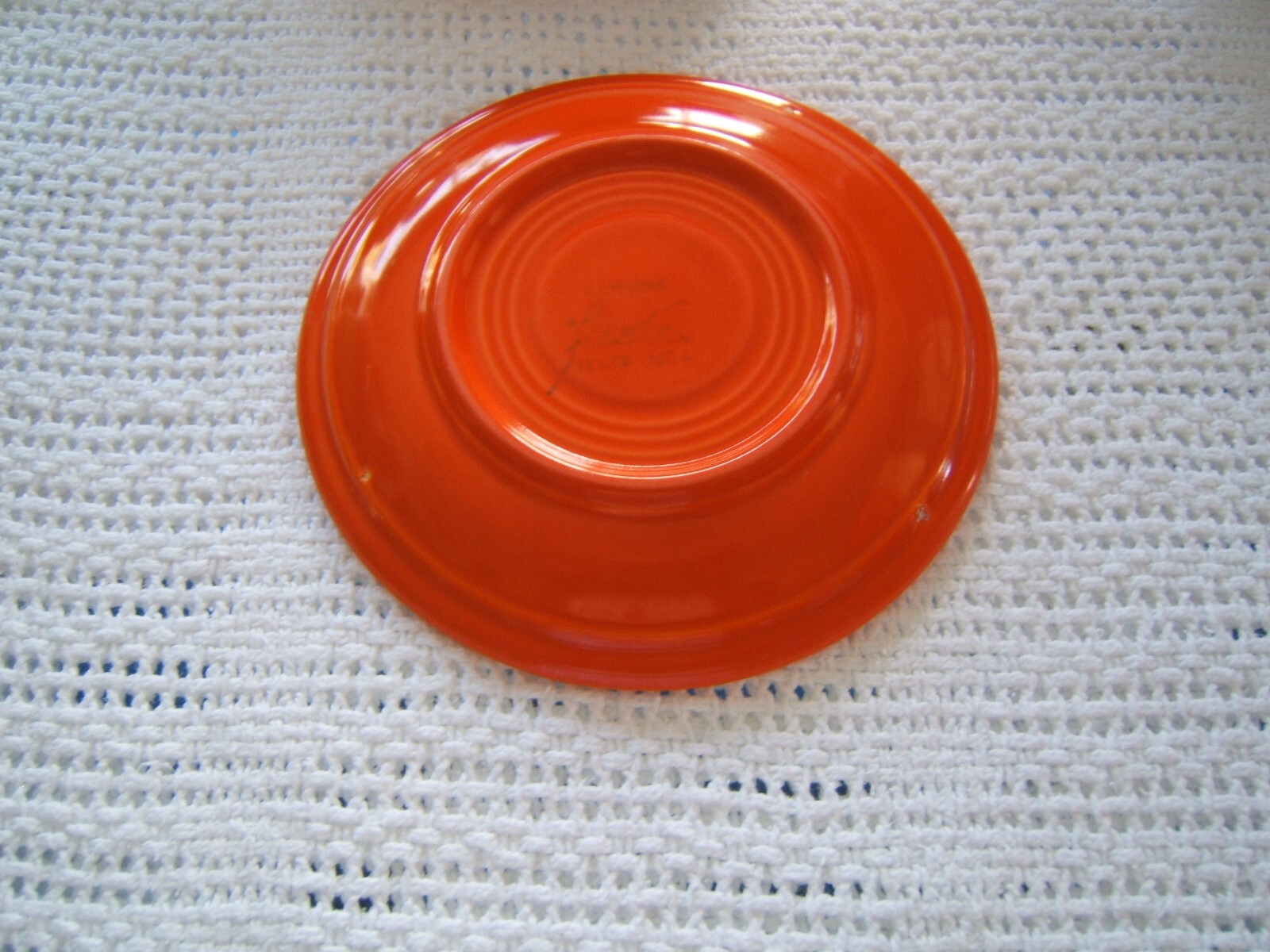 fiestaware vintage 6" SAUCER RED CONTAINS LEAD!!! eBay