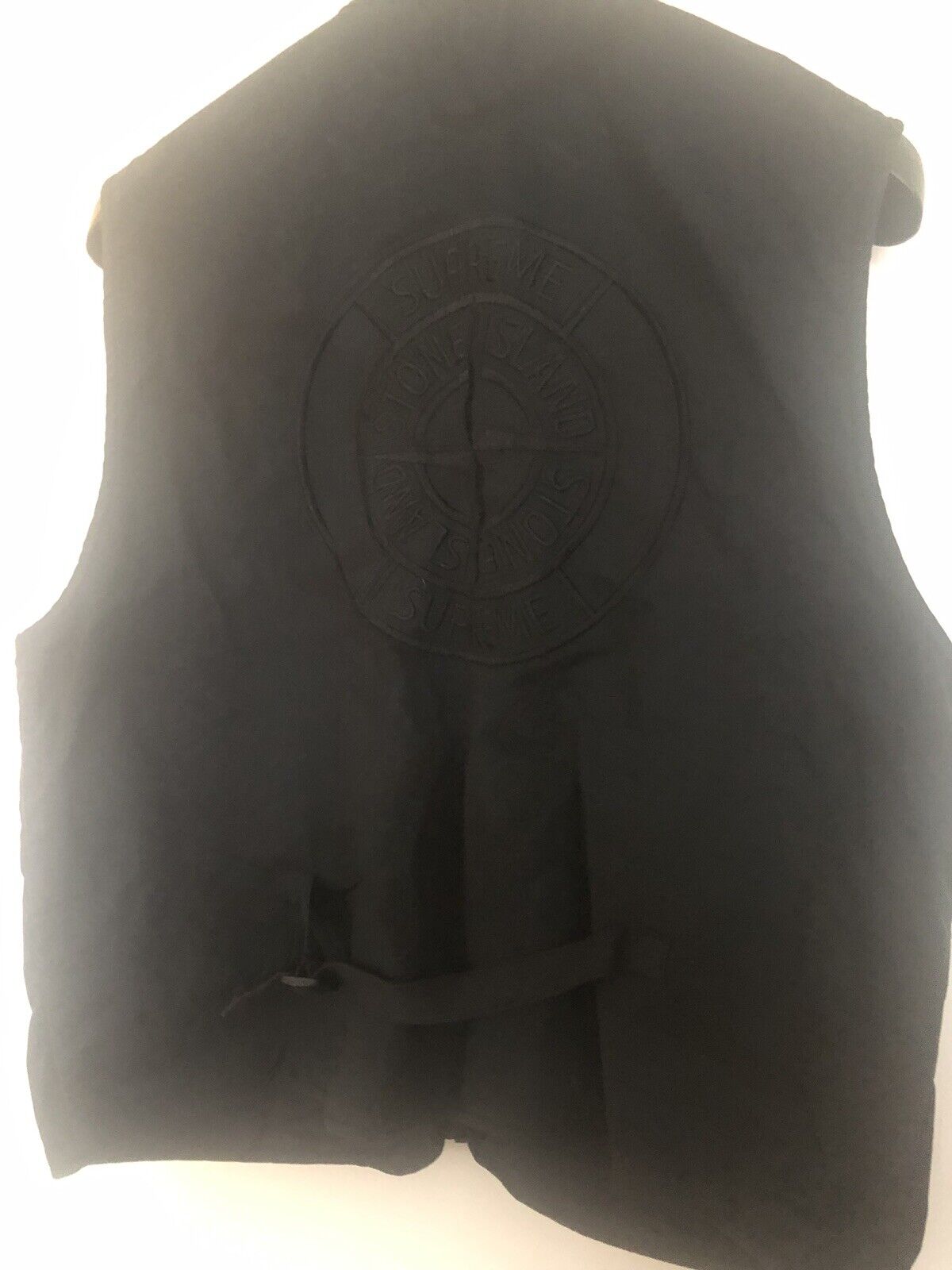 Vest Supreme x Stone Island Black size S International in Cotton - 30573714