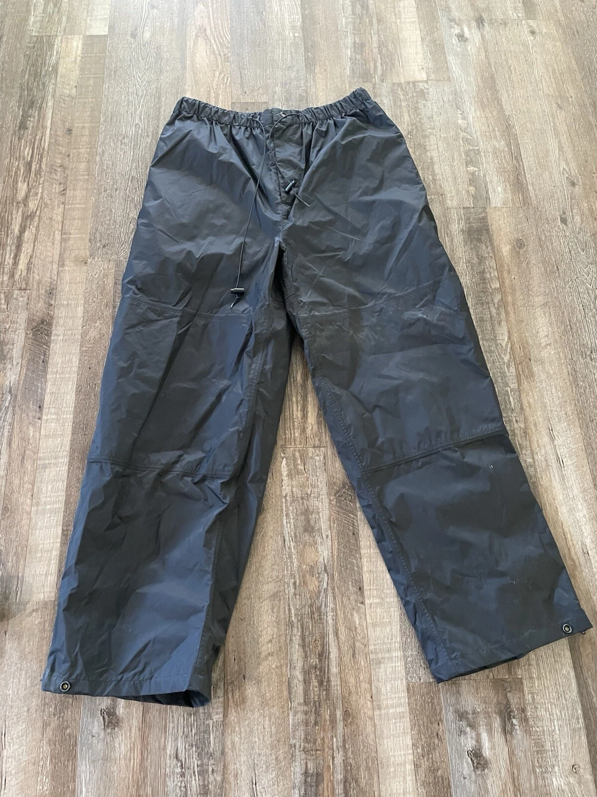 BASS PRO SHOPS Black Nylon WATERPROOF RAIN PANTS Fishing Hunting Hike Men's 3XL