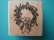 Delicate Floral Wreath, Small PRINTWORKS Rubber Stamp