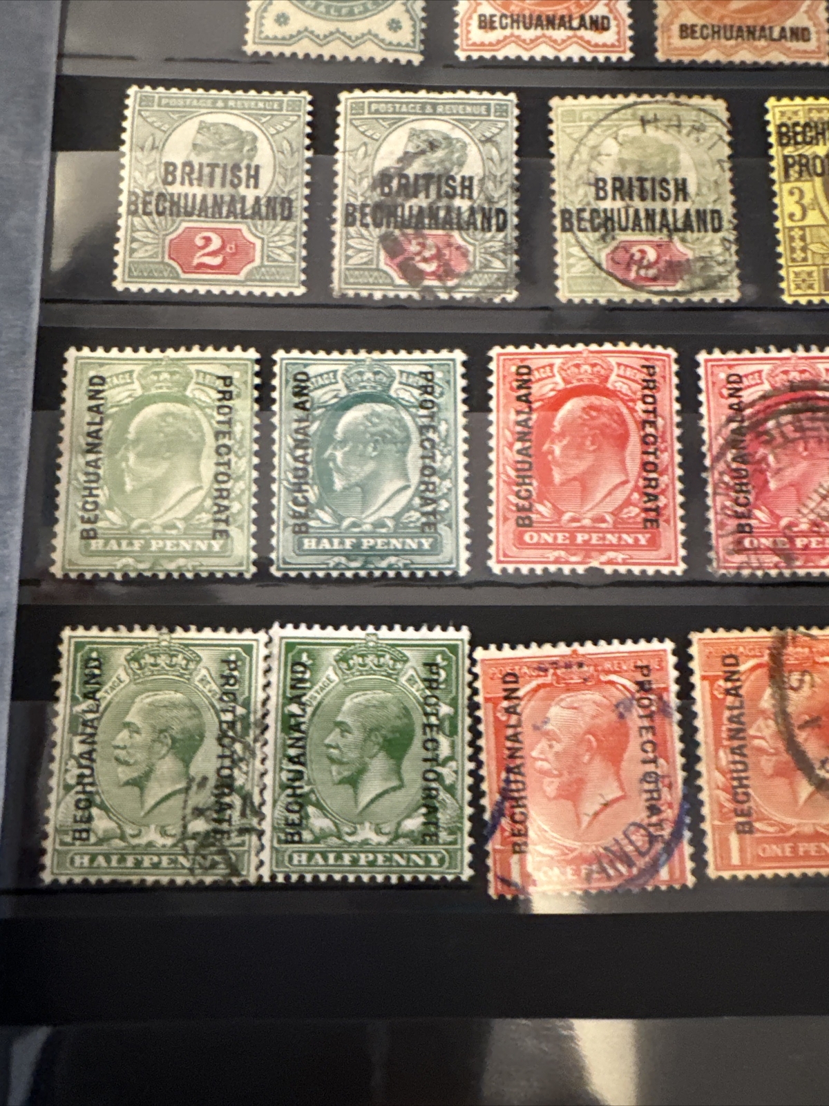 Stamp Collection Commonwealth Africa/ Bechuanaland Vintage Used And