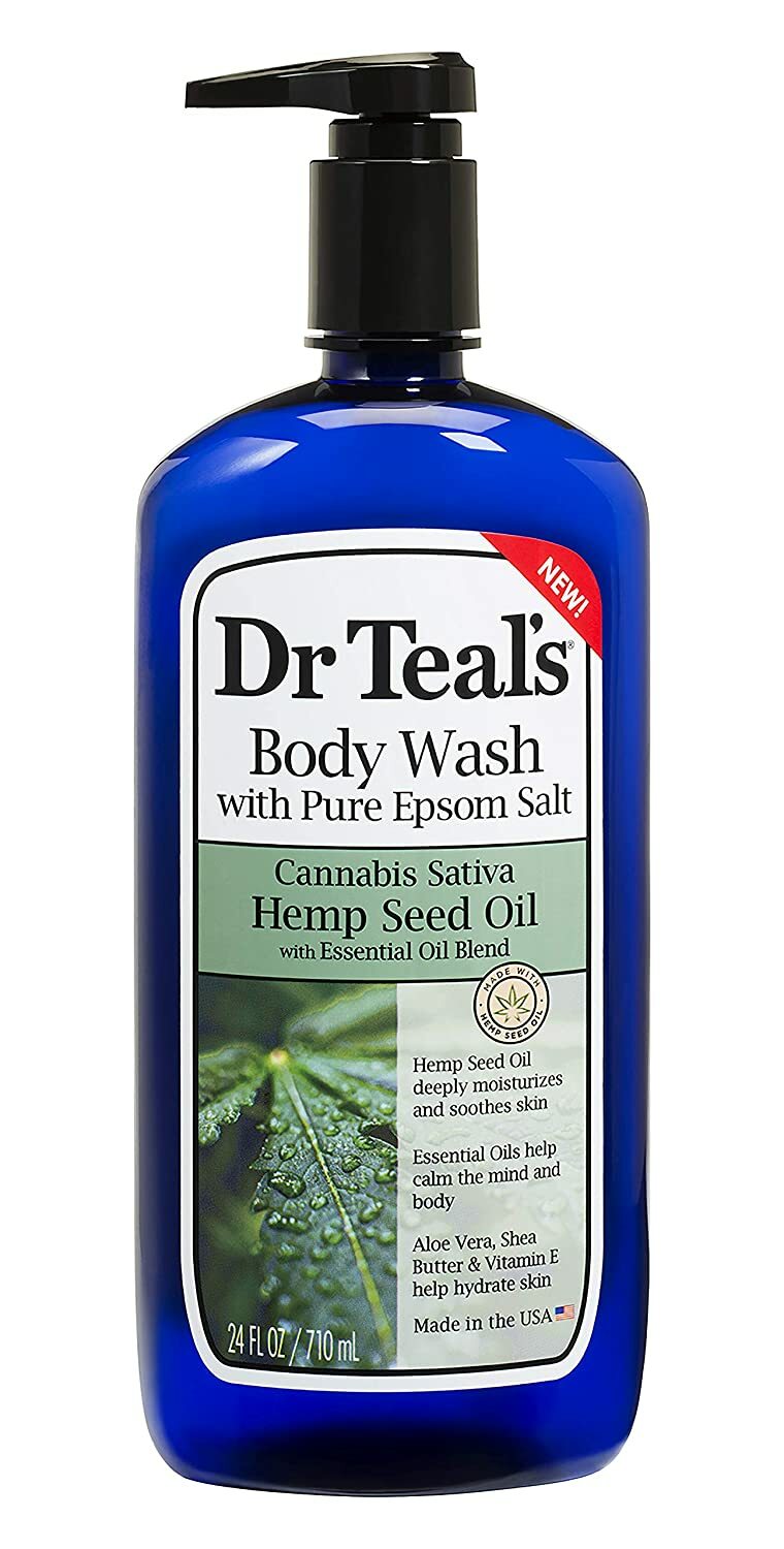 Dr Teal's Epsom Body Wash Sativa Hemp Seed Oil w/ Aloe Vera Shea Butter