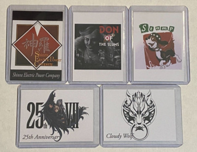 FINAL FANTASY ART MUSEUM - 25TH ANNIVERSARY CARD LOT - FFVII CARDS - CLOUDY WOLF