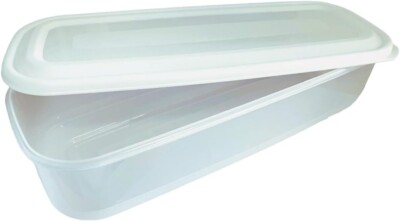 1L Litre Long Bacon Food Storage Box Container Tub Rectangular Fish Meat Fridge