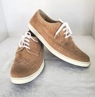 Laurent Effel Men's Shoes EU 46 (12) Driving Walking Sneaker Nubuck Leather Tan 