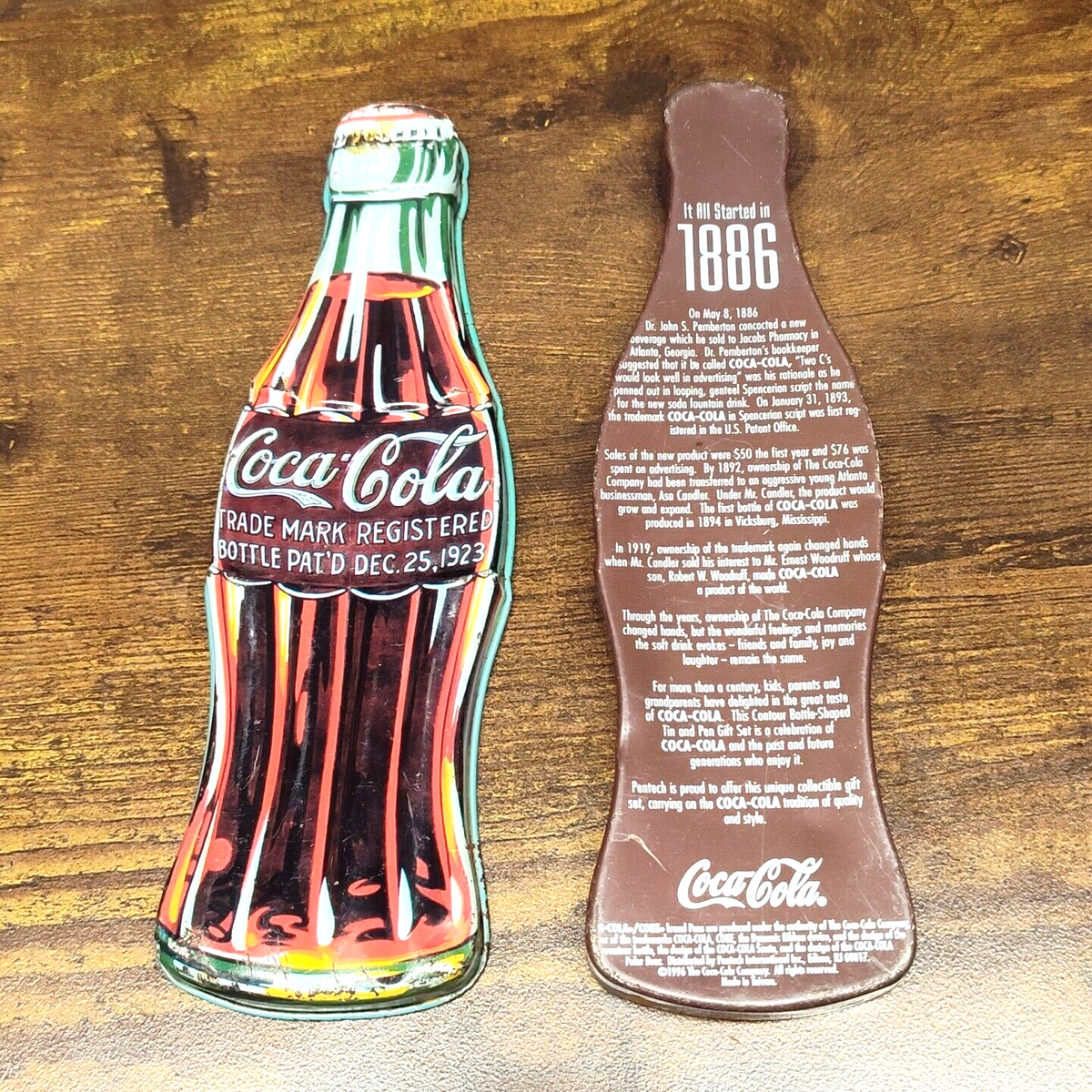 COCA-COLA COLLECTIBLE PEN AND PENCIL SET WITH COKE SODA BOTTLE