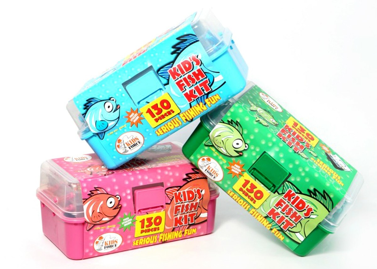 beginners fishing tackle & box PLUSINNO Large 3 Layers Lures Kit with Tackle Included the FISH ON Tackle Box Essential Fishing Gear