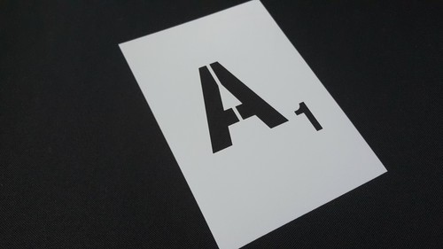 STENCIL STILE Lettera Alfabeto Carattere STENCIL Piastrelle ALTEZZA circa 2 pollici/5 cm - Foto 5 di 30