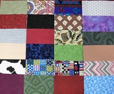 48 PCS 100 COTTON FABRIC SQUARES QUILTING 5"X 5" CHARM PACK ASSORTED