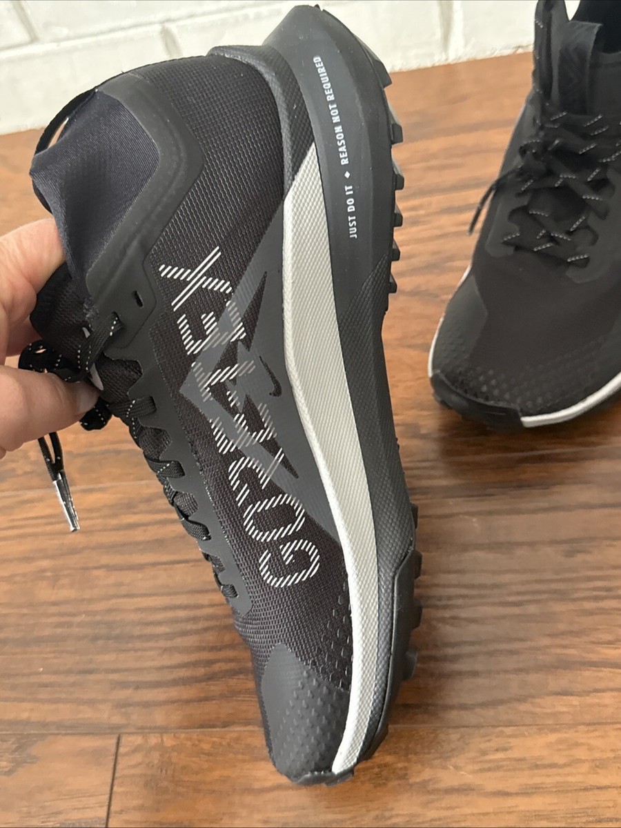 Nike React Pegasus Trail 4 GTX Gore Tex Men\'s Sz 7.5 Black Shoes DJ7929-001 NEW Nike React Pegasus Trail 4 Gore-Tex Black Reflect Silver  main image 3