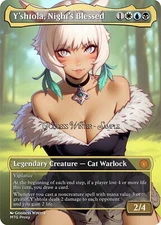 MTG - Y'shtola, Night's Blessed - Fanart Borderless Style - EDH / Playtest